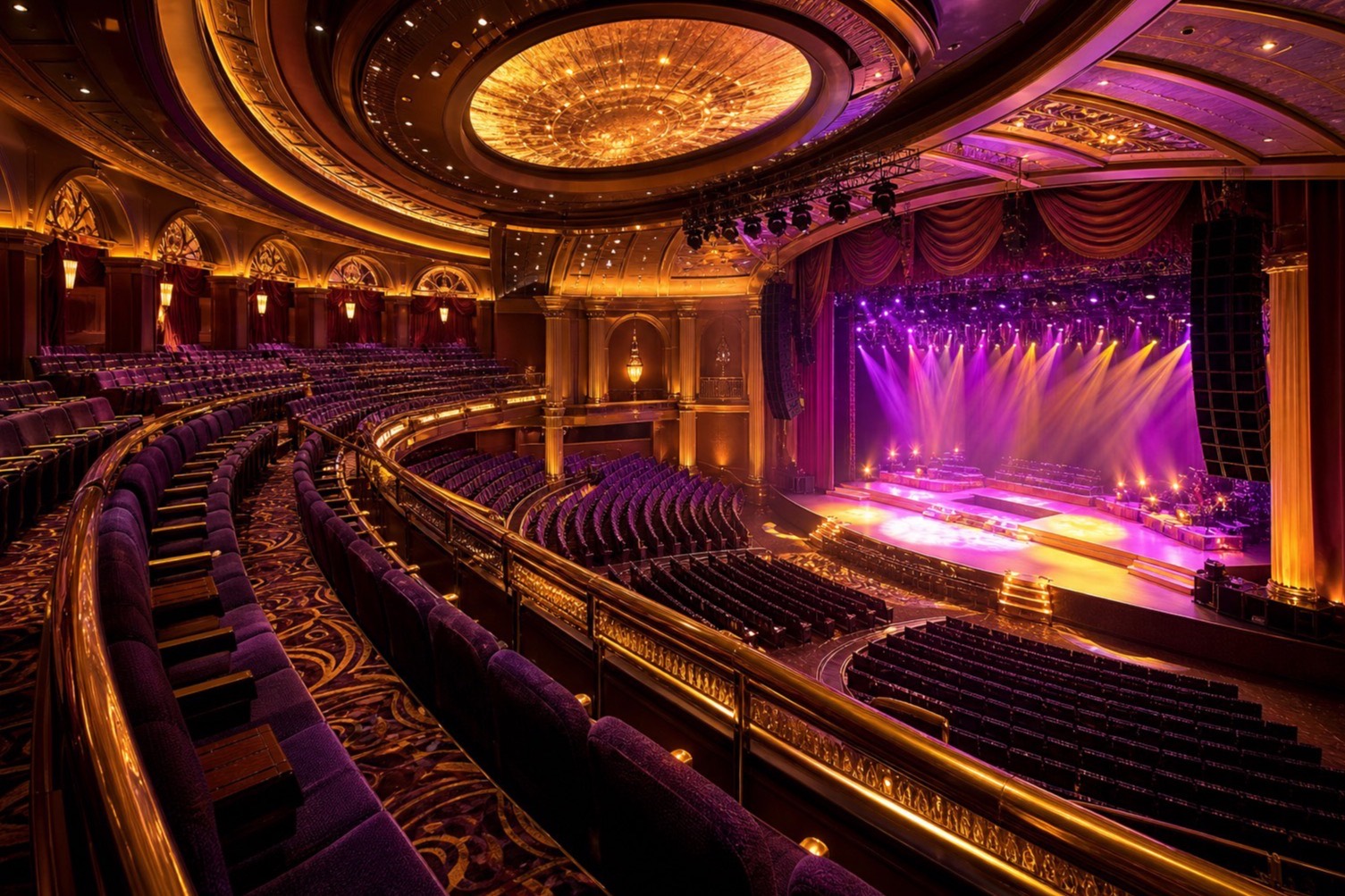Live concert theatre inside a casino resort