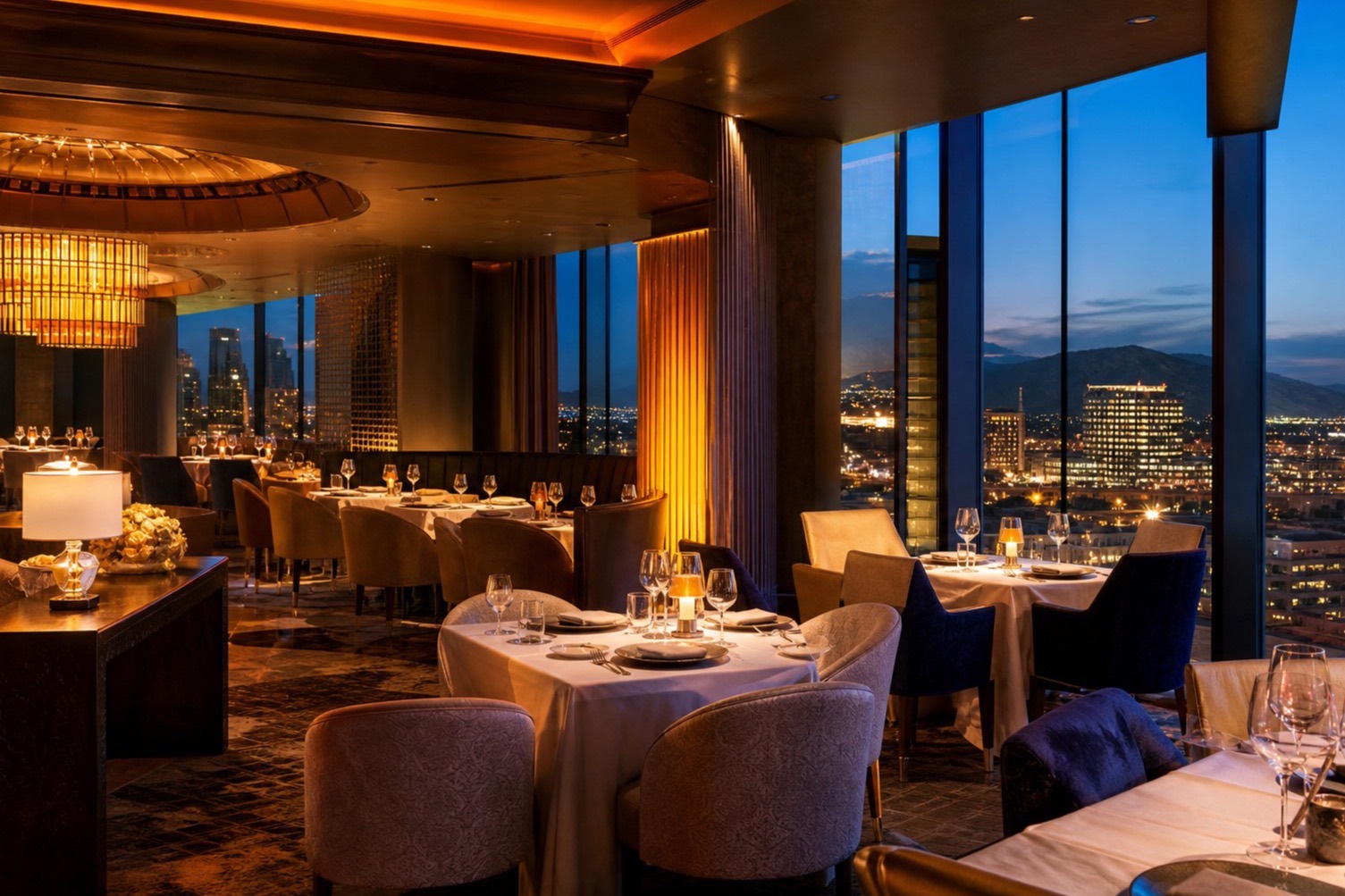 Fine dining at a Canadian casino resort