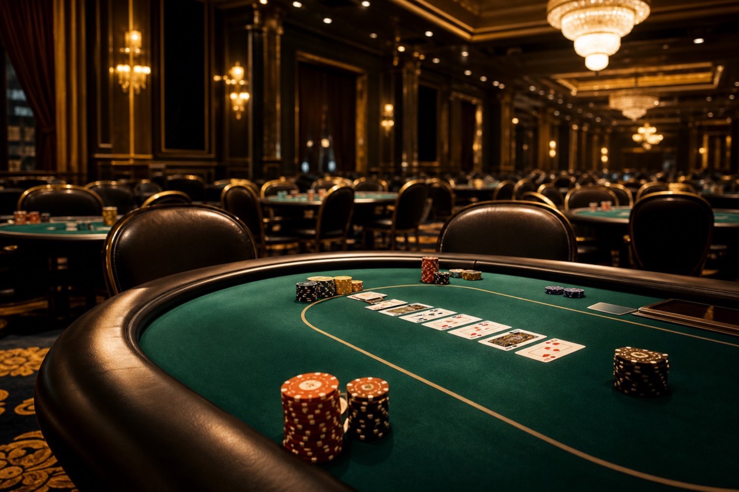 Poker tournament room